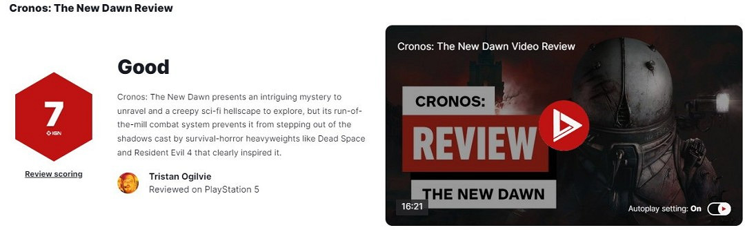 《時間旅者重生曙光》IGN 7分:謎團出色但戰鬥平淡無奇