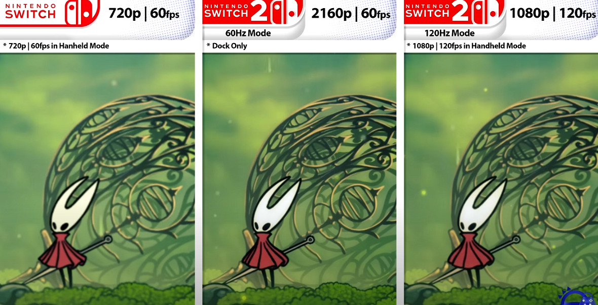 顯著提升!《空洞騎士：絲之歌》NS2版與初代版表現對比