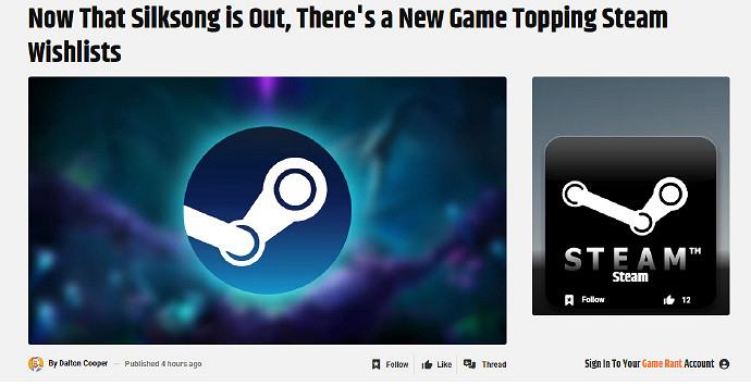 絲之歌終於"下崗"了!《深海迷航2》登頂Steam願望單 絲之歌終於"下崗"了!《深海迷航2》登頂Steam願望單