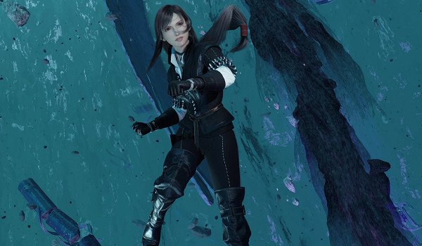 《最終幻想7重生》蒂法範格堡MOD！皮甲戰痕+銀劍掛件