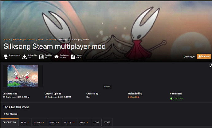 《空洞騎士 絲之歌》多人線上MOD推出:可組隊/對戰 《空洞騎士 絲之歌》多人線上MOD推出:可組隊/對戰