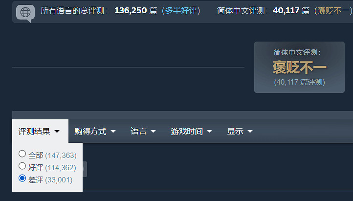 差評激增!《絲之歌》差評量已超初代《空洞騎士》兩倍