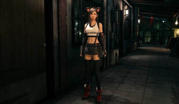 《FF7重生》貓耳蒂法MOD！動態耳尾+戰鬥呼嚕音效