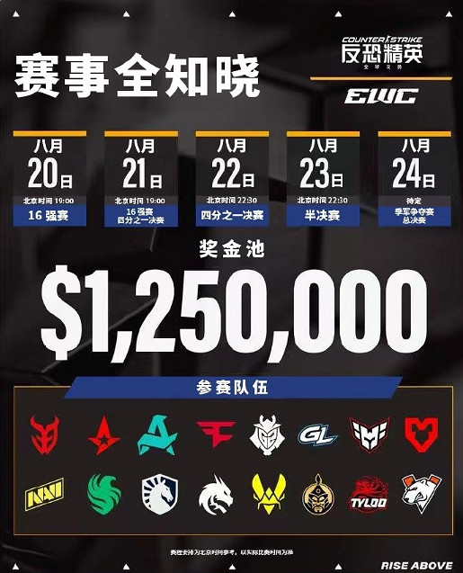 《CS2》2025ewc賽程表一覽 《CS2》2025ewc賽程表一覽