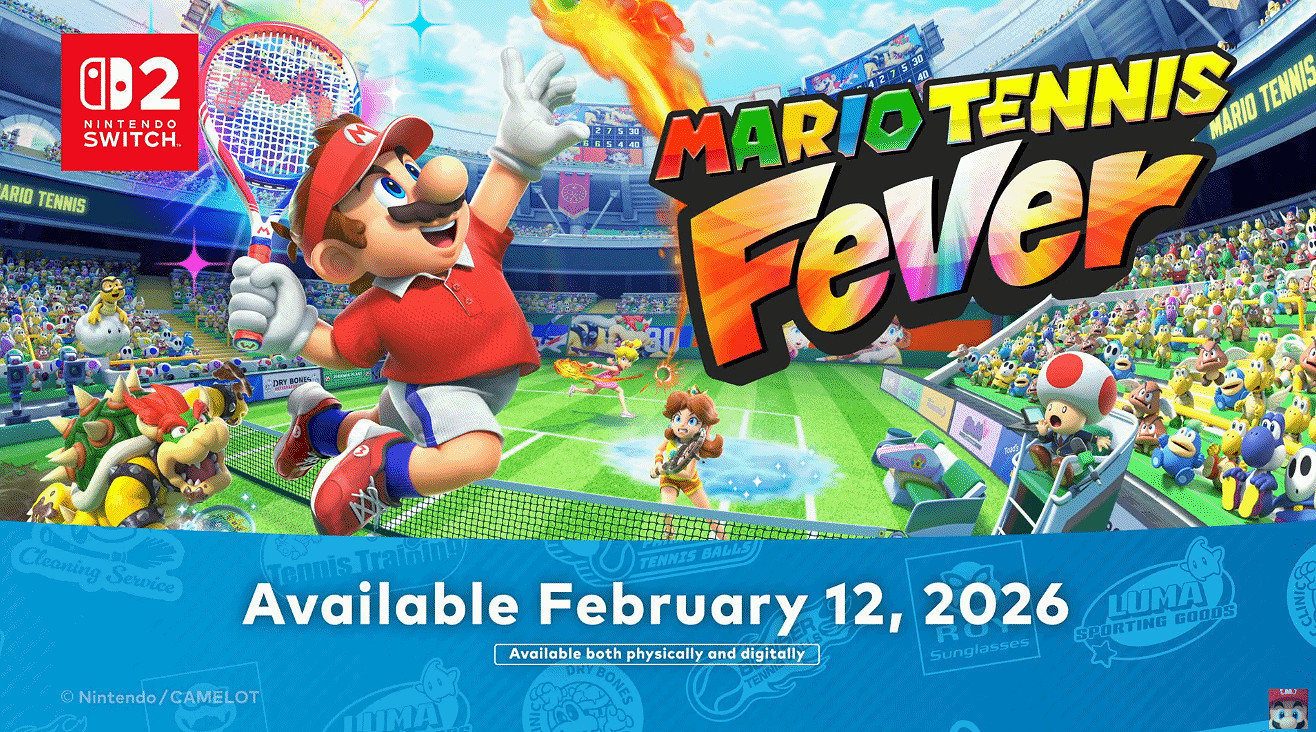 《瑪利歐網球Fever》正式公布！2026年2月12日發售