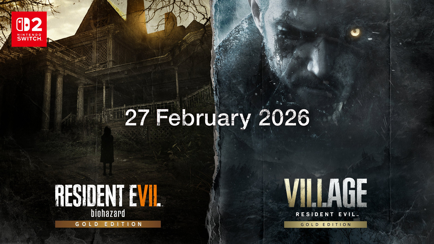 《生化7》《生化8》官宣2026年2月27日登陸Switch2! 《生化7》《生化8》官宣2026年2月27日登陸Switch2!
