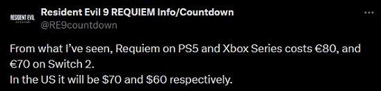 傳《惡靈古堡9》售價約新台幣2165元!各位友 你們會買嗎? 傳《惡靈古堡9》售價約新台幣2165元!各位友 你們會買嗎?