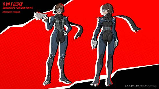 D.VA緊裹性感黑膠衣!《守望2》X《P5》連動皮膚公開 D.VA緊裹性感黑膠衣!《守望2》X《P5》連動皮膚公開