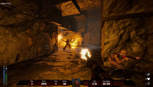 射擊遊戲《Darkenstein3D》10月21日在Steam免費發售! 射擊遊戲《Darkenstein3D》10月21日在Steam免費發售!