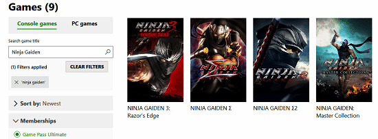 Xbox公布四款 Xbox Game Pass (XGP) 即將離庫遊戲:包含三部《忍者外傳》遊戲 Xbox公布四款 Xbox Game Pass (XGP) 即將離庫遊戲:包含三部《忍者外傳》遊戲