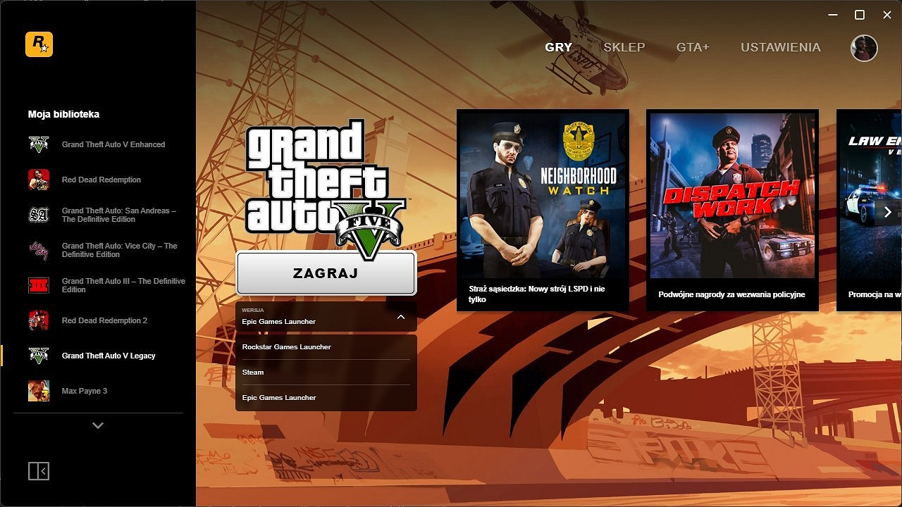 R星啟動器更新重大功能:玩家可自主選定遊戲啟動平台 R星啟動器更新重大功能:玩家可自主選定遊戲啟動平台