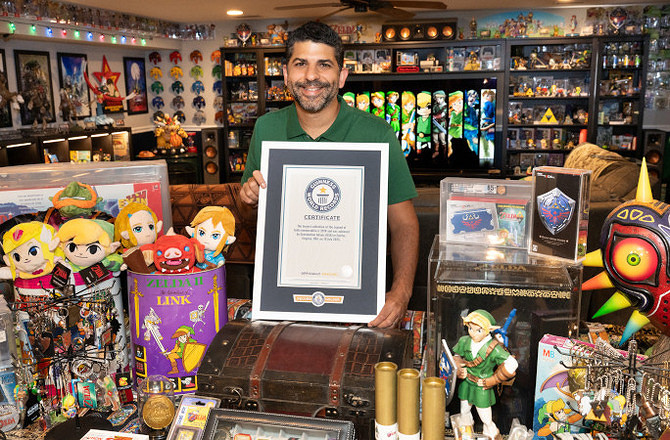 《塞爾達傳說》周邊世界最大收藏獲金氏世界紀錄認證石油佬 《塞爾達傳說》周邊世界最大收藏獲金氏世界紀錄認證石油佬