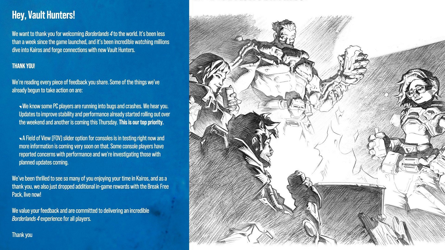 《邊緣禁地4》官方公布後續更新計劃及性能問題回應 《邊緣禁地4》官方公布後續更新計劃及性能問題回應