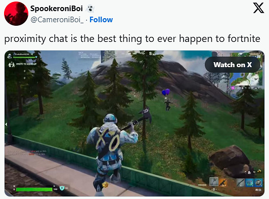 《堡壘之夜》推出近距離語音聊天模式!引爆社交狂歡 《堡壘之夜》推出近距離語音聊天模式!引爆社交狂歡