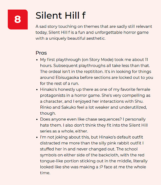 外媒評《沉默之丘f》8分：一段有趣且令人難忘的恐怖體驗