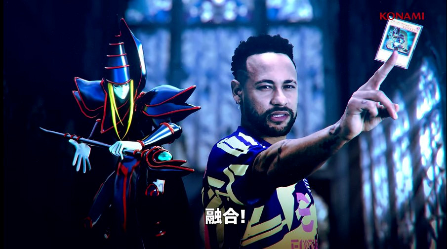 《遊戲王》連動《實況足球》！內馬爾化身“黑魔導”