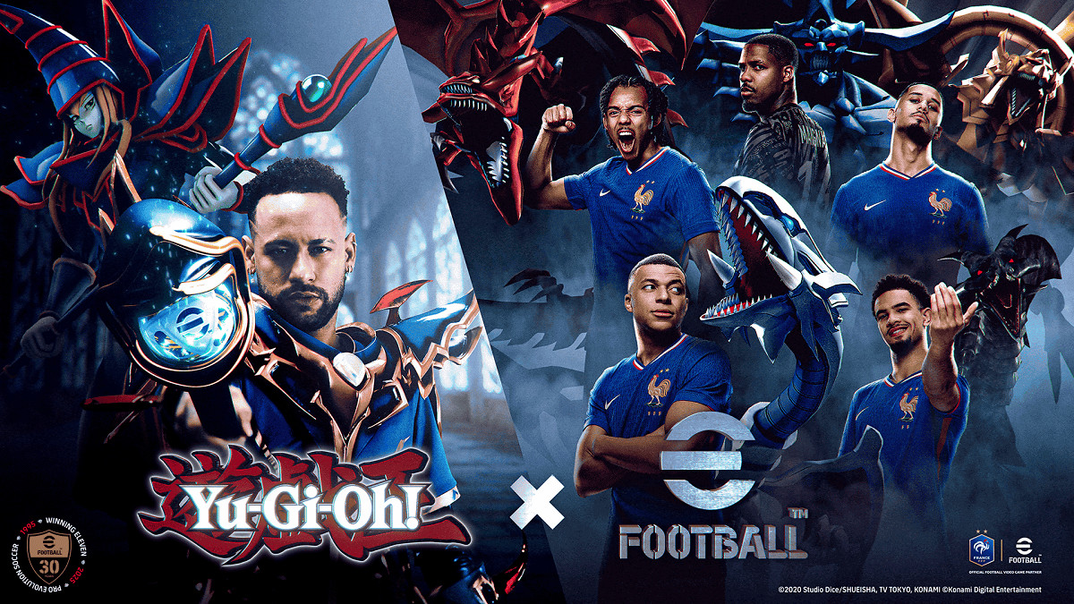 《遊戲王》連動《實況足球》！內馬爾化身“黑魔導”