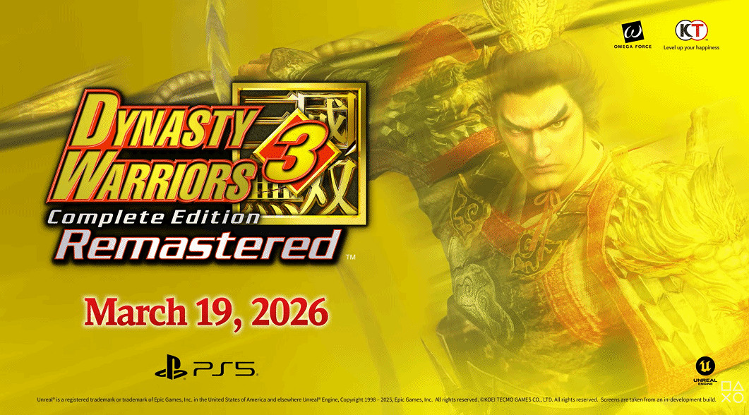 《真三國無雙2》復刻版正式公布！2026年3月發售