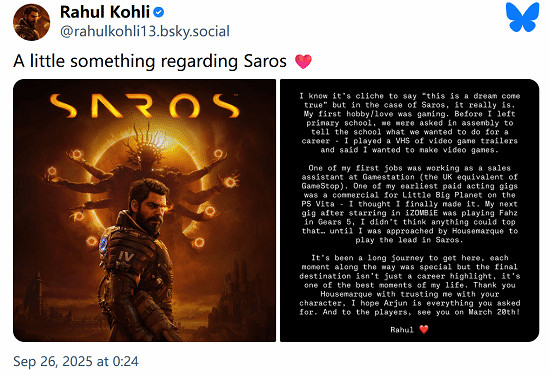 從小人物到PS5最新獨占男主角 演員:感謝人生中的美好 從小人物到PS5最新獨占男主角 演員:感謝人生中的美好