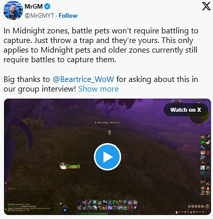 全面革新！《魔獸世界》新資料片將取消寵物對戰系統