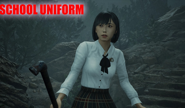 《沉默之丘f》學院風套裝MOD！血漬斑駁的校徽+撕裂的百褶裙