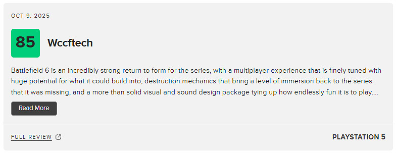 《戰地風雲2042》首秀大成功:M站媒體評分84分 好評率96%! 《戰地風雲2042》首秀大成功:M站媒體評分84分 好評率96%!