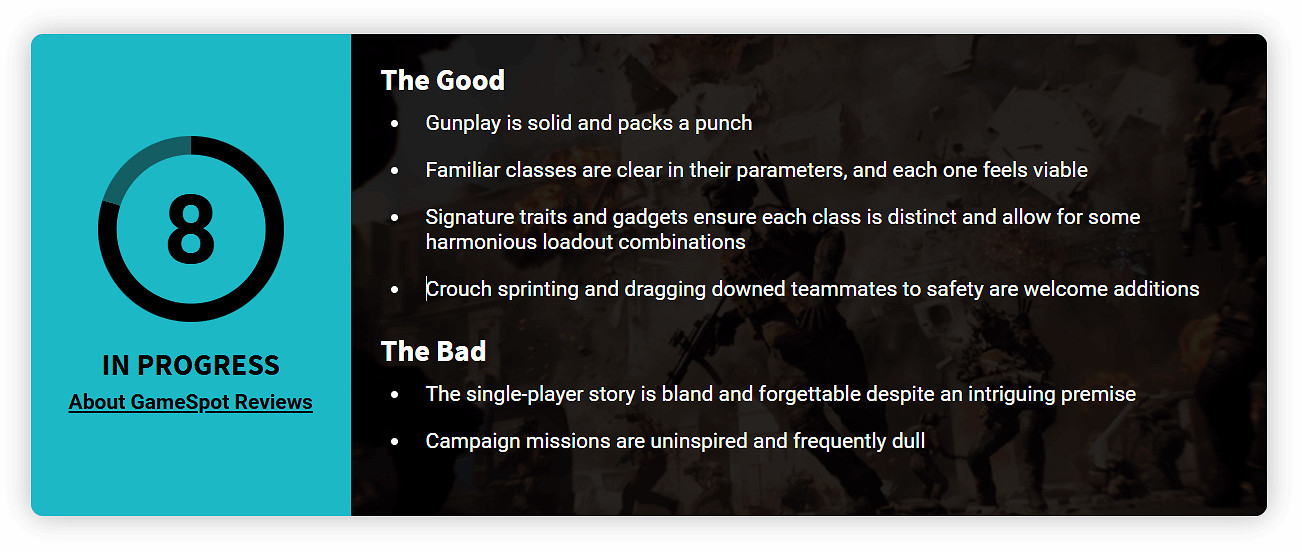 《戰地風雲2042》Gamespot評分8分：讓《戰地》系列重返巔峰