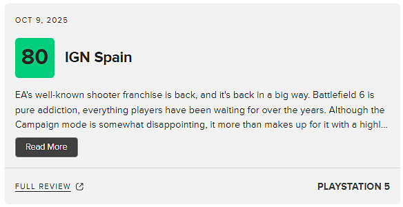 《戰地風雲2042》首秀大成功:M站媒體評分84分 好評率96%! 《戰地風雲2042》首秀大成功:M站媒體評分84分 好評率96%!