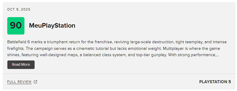 《戰地風雲2042》首秀大成功:M站媒體評分84分 好評率96%! 《戰地風雲2042》首秀大成功:M站媒體評分84分 好評率96%!