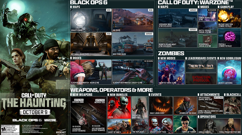 《黑色行動6》第6賽季暗影降臨上線:全新恐怖主題! 《黑色行動6》第6賽季暗影降臨上線:全新恐怖主題!