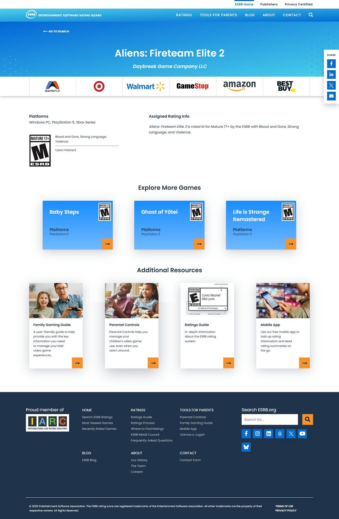 《異形:戰術小隊2》或年底前發售 ESRB已完成評級 《異形:戰術小隊2》或年底前發售 ESRB已完成評級