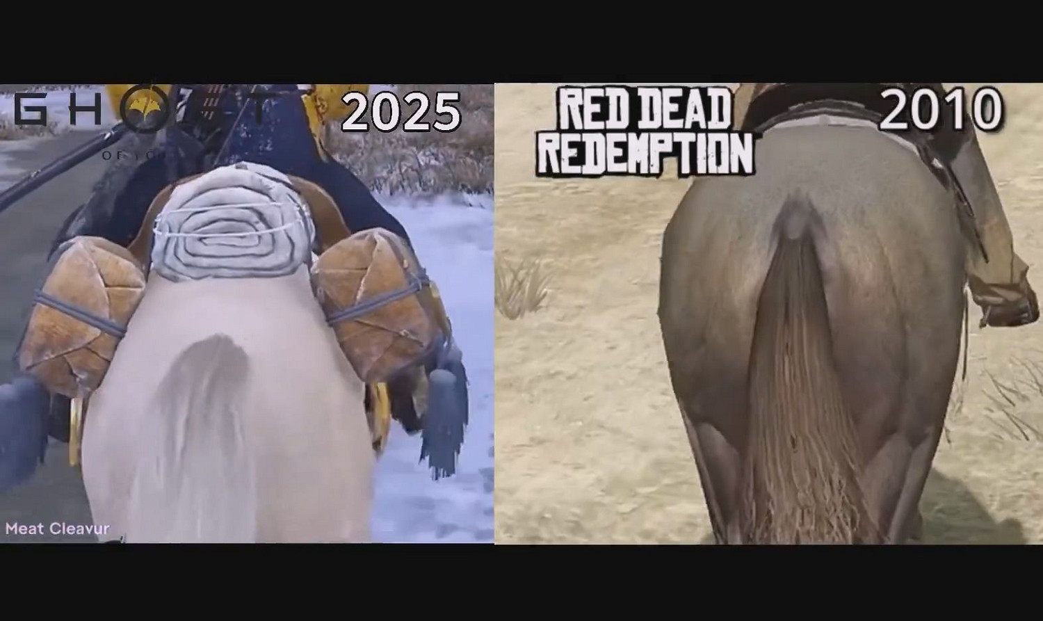 R星細節上碾壓！《羊蹄山》馬匹對比15年前《大鏢客》