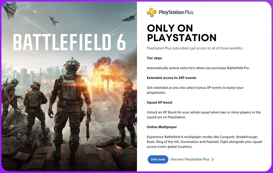 索尼與EA合作?《戰地風雲2042》PS5玩家每局獨享5%經驗加成 索尼與EA合作?《戰地風雲2042》PS5玩家每局獨享5%經驗加成