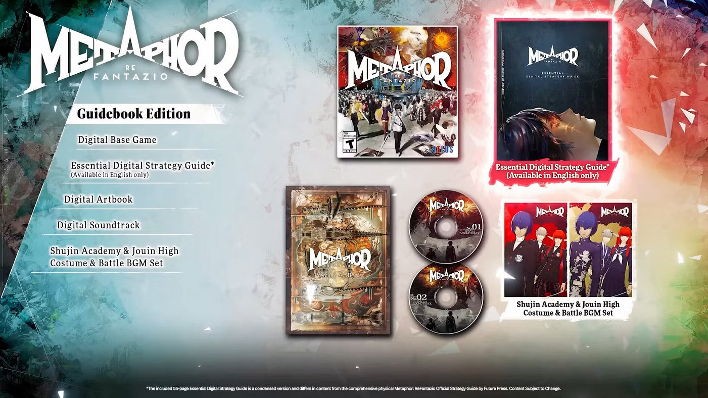 含攻略!《暗喻幻想:ReFantazio》指南版明年發售 含攻略!《暗喻幻想:ReFantazio》指南版明年發售