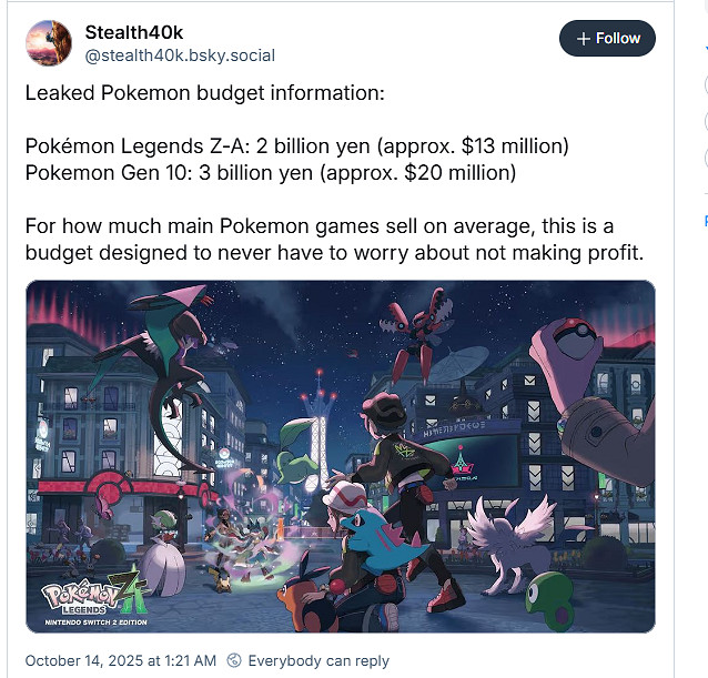 利潤率超初始投資十倍!《寶可夢》系列開發成本泄露 利潤率超初始投資十倍!《寶可夢》系列開發成本泄露