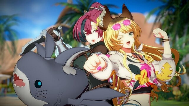 《GBVSR》新角色梅格！變成無敵鯊魚手和百合的少女