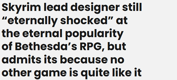 《上古卷軸5》14年仍長盛不衰 設計師稱自由探索是關鍵 《上古卷軸5》14年仍長盛不衰 設計師稱自由探索是關鍵