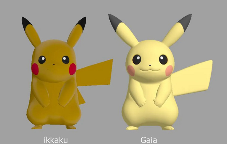 《寶可夢》第十世代新作用插畫版皮卡丘作為3D模型基礎