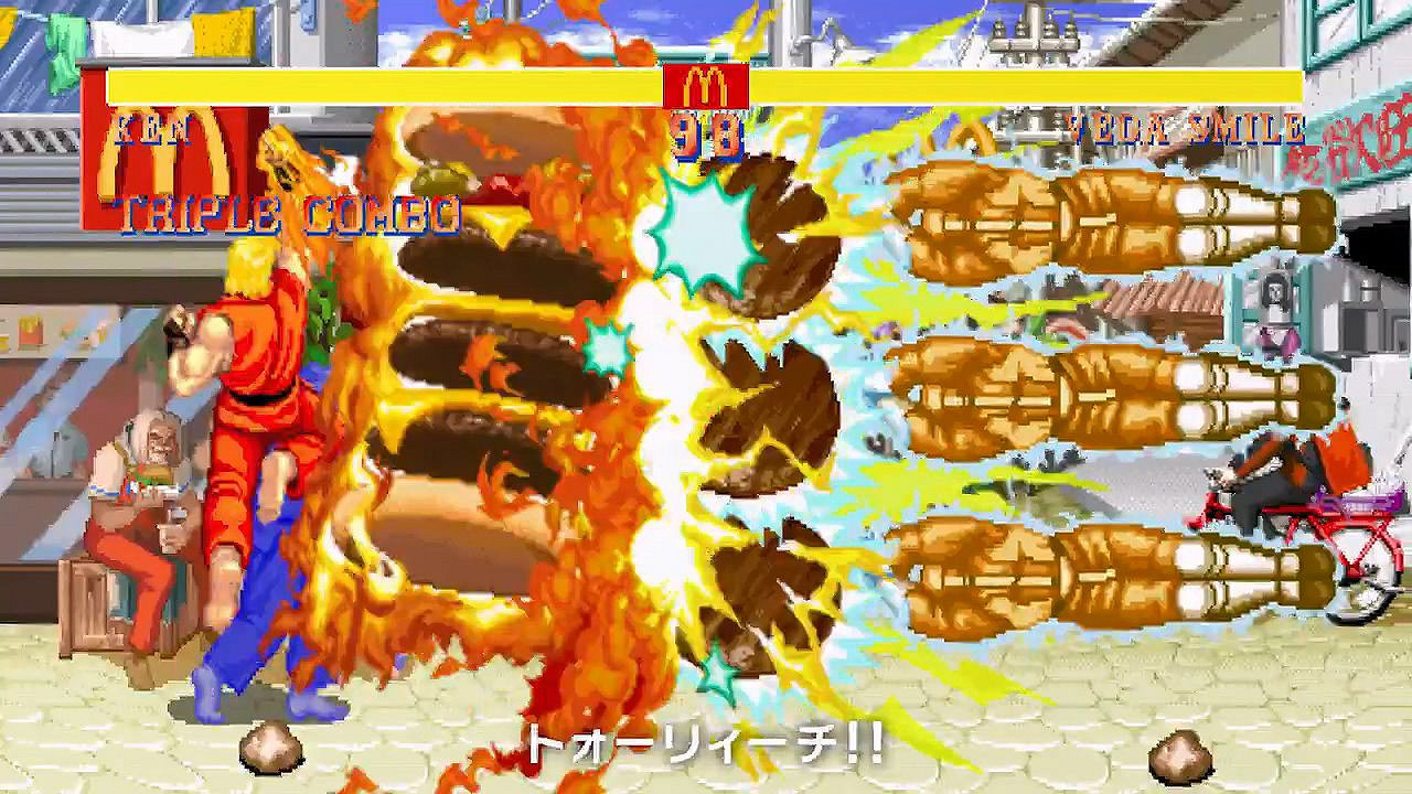 波動拳變漢堡!日本麥當勞連動經典IP《快打旋風》 波動拳變漢堡!日本麥當勞連動經典IP《快打旋風》