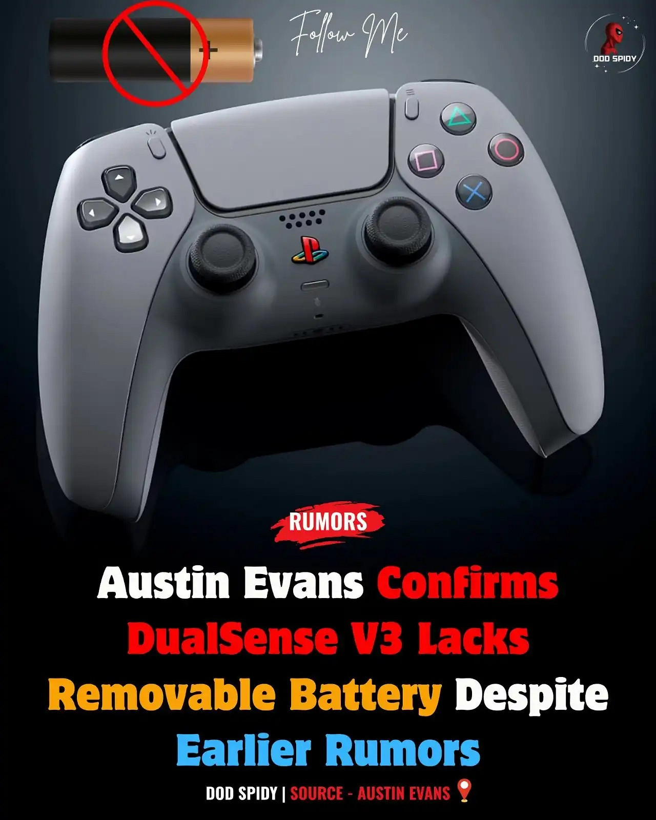 海外博主實測 確證PS5 Pro手把沒有"可更換電池"功能 海外博主實測 確證PS5 Pro手把沒有"可更換電池"功能