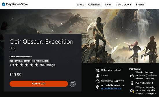 《光與影》PS評分4.9登頂年度!力壓《羊蹄山》等勁敵 《光與影》PS評分4.9登頂年度!力壓《羊蹄山》等勁敵