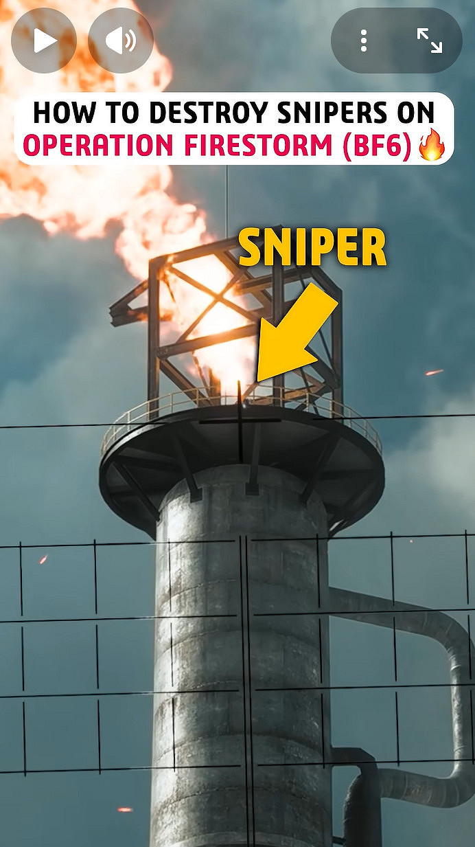 網友發現秒殺《戰地風雲2042》火焰風暴地圖高塔狙擊手的方法 網友發現秒殺《戰地風雲2042》火焰風暴地圖高塔狙擊手的方法