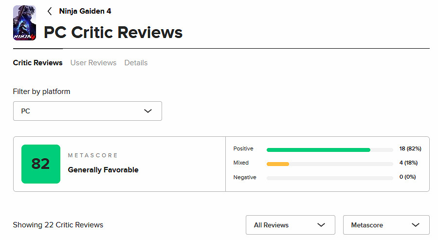 《忍者外傳4》M站評分出爐:戰鬥超爽 殘酷而華麗! 《忍者外傳4》M站評分出爐:戰鬥超爽 殘酷而華麗!