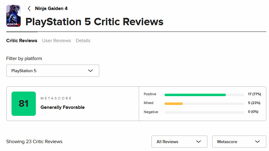《忍者外傳4》M站評分出爐:戰鬥超爽 殘酷而華麗! 《忍者外傳4》M站評分出爐:戰鬥超爽 殘酷而華麗!