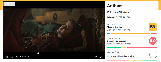 《聖歌》前製作人坦誠:遊戲差評合理 確實存在缺陷! 《聖歌》前製作人坦誠:遊戲差評合理 確實存在缺陷!