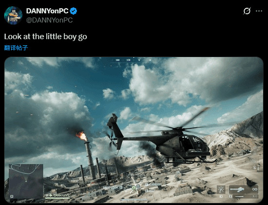 曝《戰地風雲2042》&quot;小鳥&quot;直升機有望回歸 上線時間成懸念！