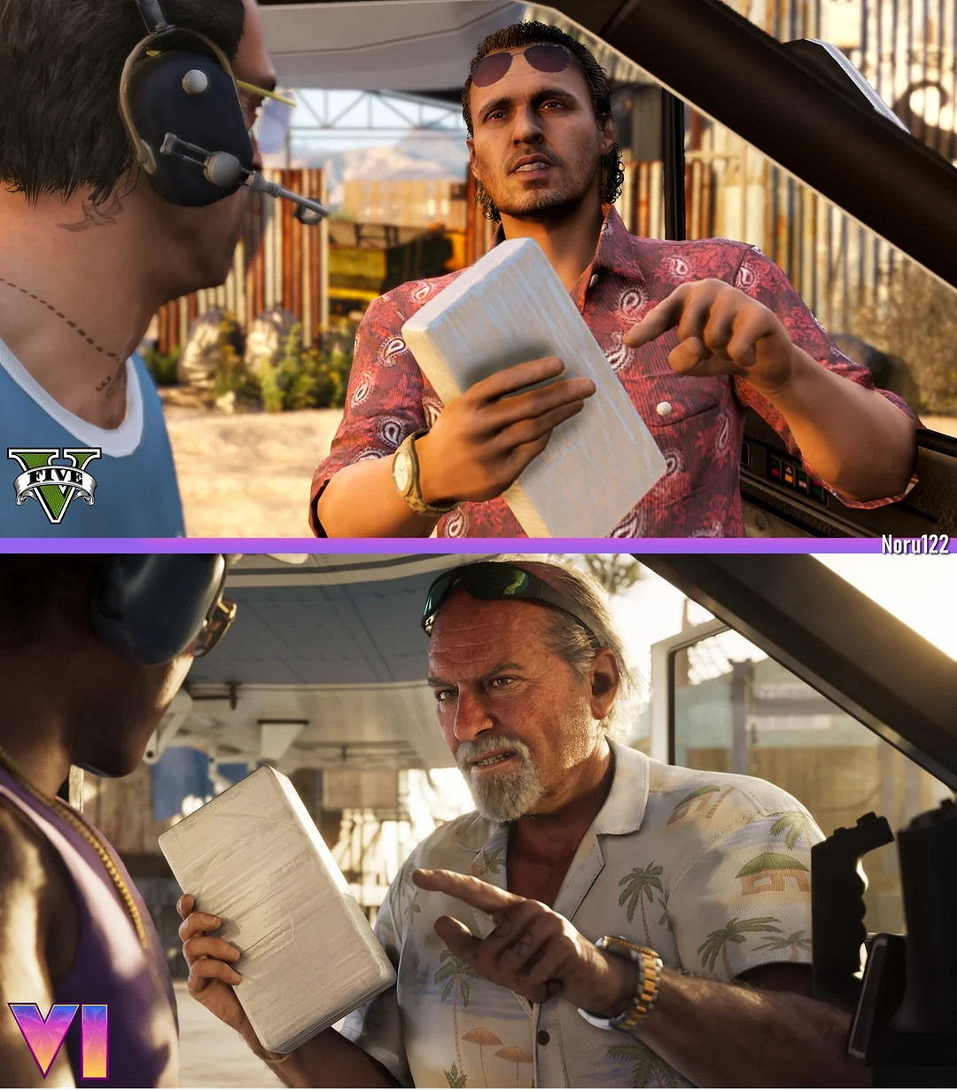 相似度99%!粉絲用《三男一狗》重現《GTA6》官方截圖 相似度99%!粉絲用《三男一狗》重現《GTA6》官方截圖