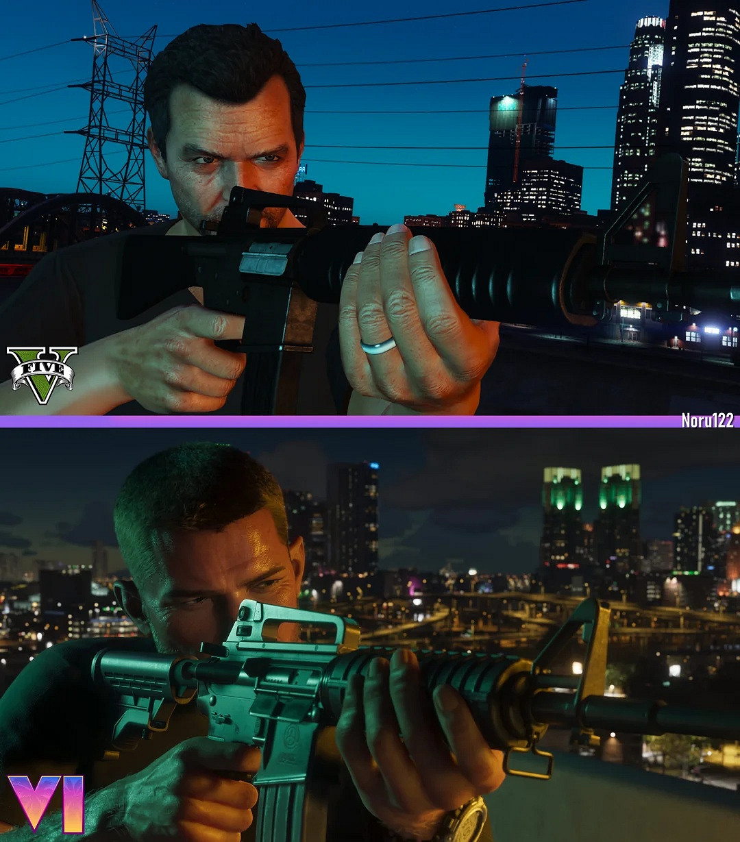 相似度99%!粉絲用《三男一狗》重現《GTA6》官方截圖 相似度99%!粉絲用《三男一狗》重現《GTA6》官方截圖