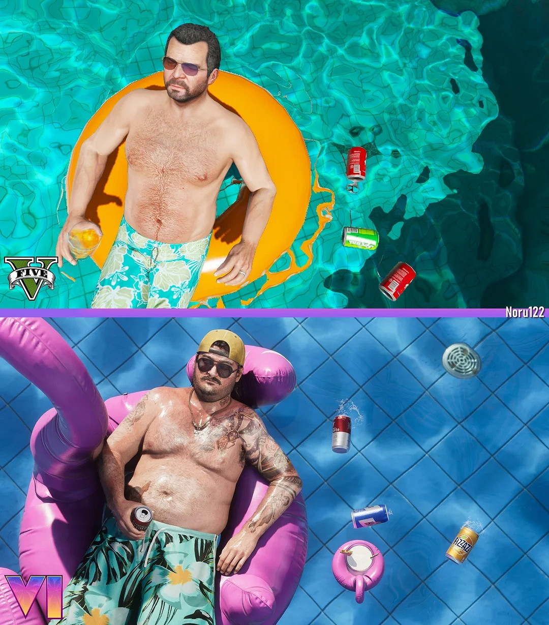 相似度99%!粉絲用《三男一狗》重現《GTA6》官方截圖 相似度99%!粉絲用《三男一狗》重現《GTA6》官方截圖