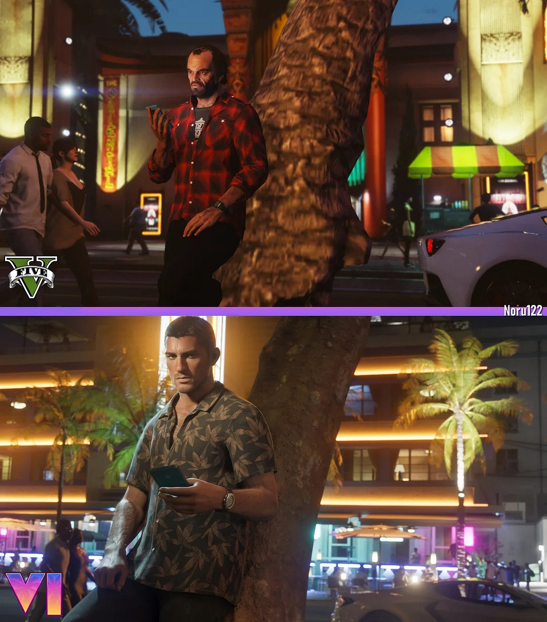 相似度99%!粉絲用《三男一狗》重現《GTA6》官方截圖 相似度99%!粉絲用《三男一狗》重現《GTA6》官方截圖